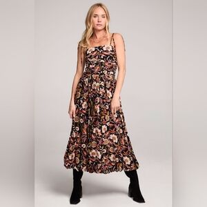 Floral Black Maxi Dress